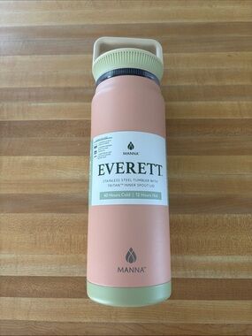 NEW Manna Everett Stainless Steel Tumbler w/ Tritan Spout and Handle, 32 oz